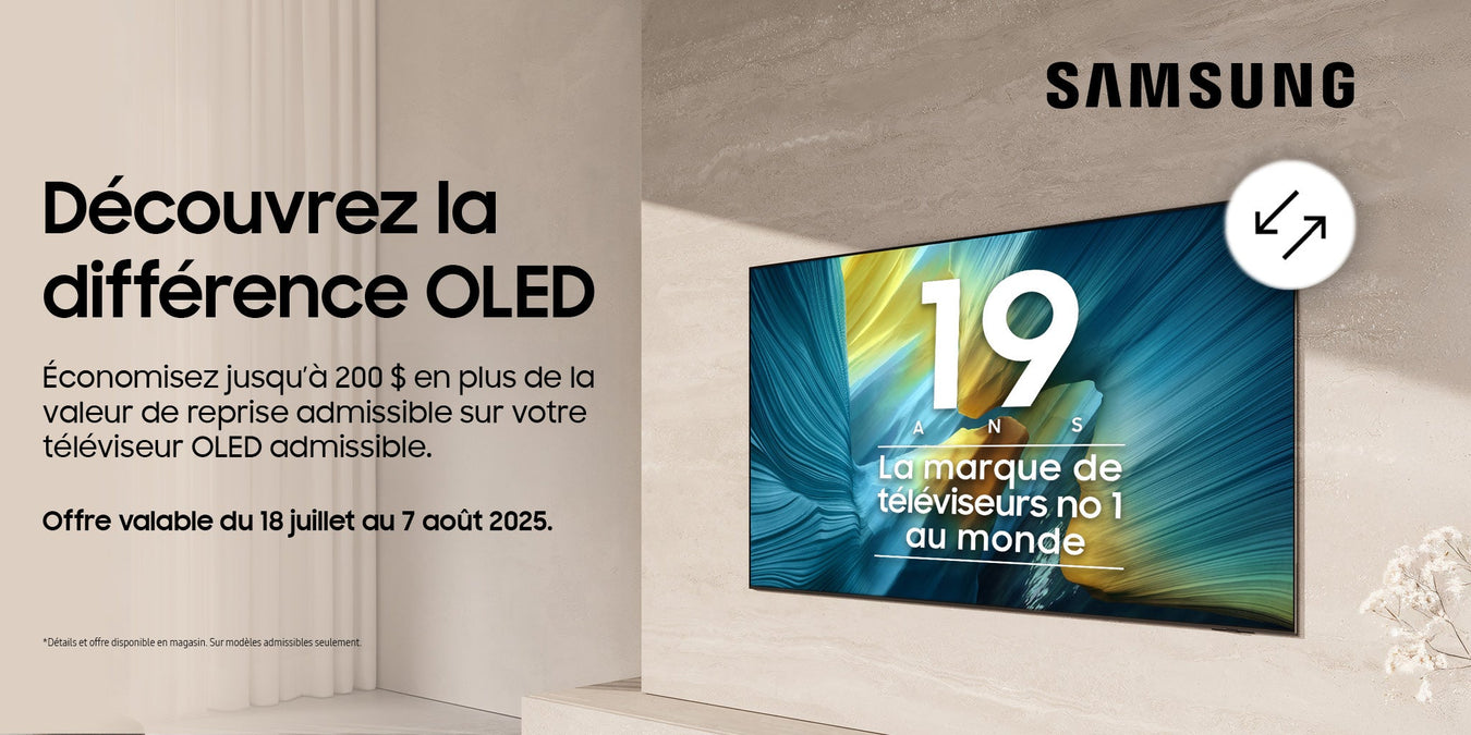 Téléviseurs Samsung OLED 2025 admissibles | SONXPLUS Saint-Jean