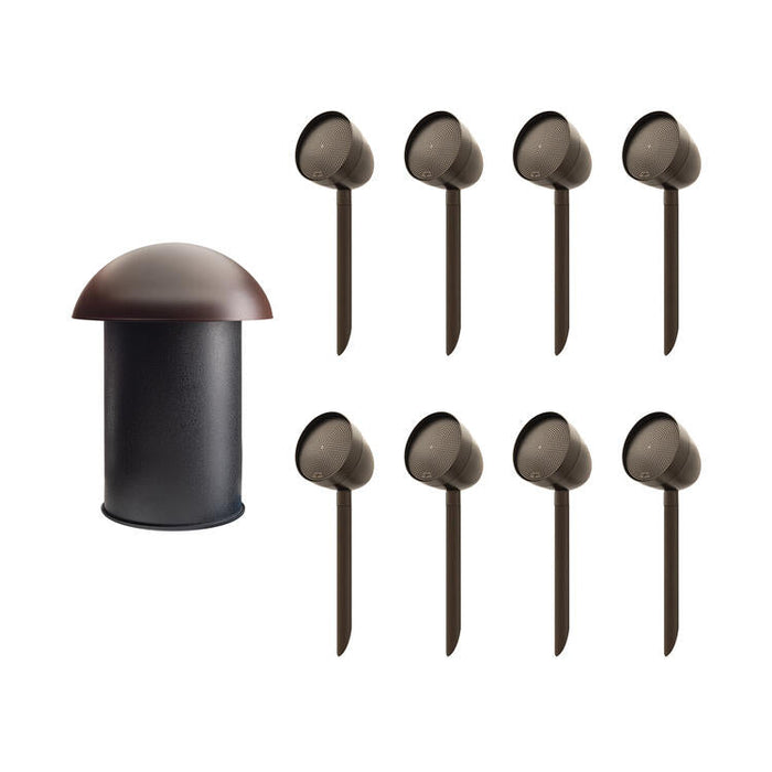 Paradigm Garden Oasis Essentials System | Ensemble d'Haut-parleurs Extérieur - 8 Haut-parleurs - 1 Caisson de grave - Bronze-SONXPLUS St-Jean