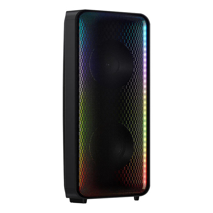 Samsung MX-ST40B | Haut-parleur portable puissant - Tour de son - Bluetooth - 160W - Bidirectionnels - Lumières à DEL - Connexion Bluetooth multiple - Noir | Sonxplus Saint-Jean-sur-Richelieu
