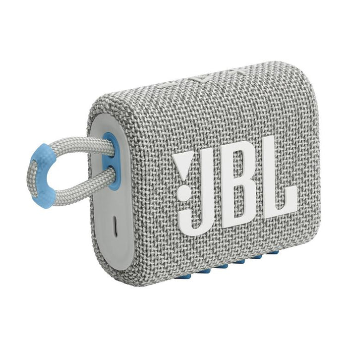 JBL Go 3 Eco | Mini Haut-parleur - Ultra-portable - Bluetooth - IP67 - Blanc-SONXPLUS St-Jean