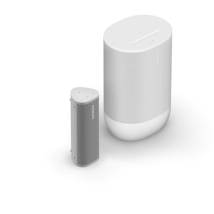 Sonos | Ensemble portatif incluant le Roam et le Move 2 - Blanc-SONXPLUS St-Jean