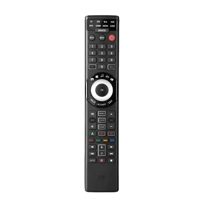 One for All URC7880R | Smart universal remote control for any TV - Smart Series - For 8 devices - Black-SONXPLUS St-Jean