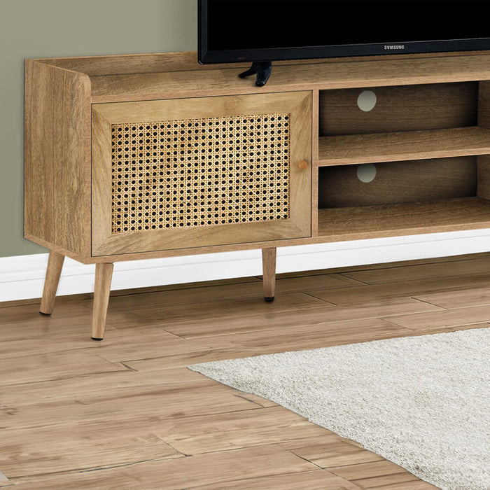 Monarch Specialties I 2723 | 72'' TV stand - With storage - Walnut | Sonxplus Saint-Jean-sur-Richelieu