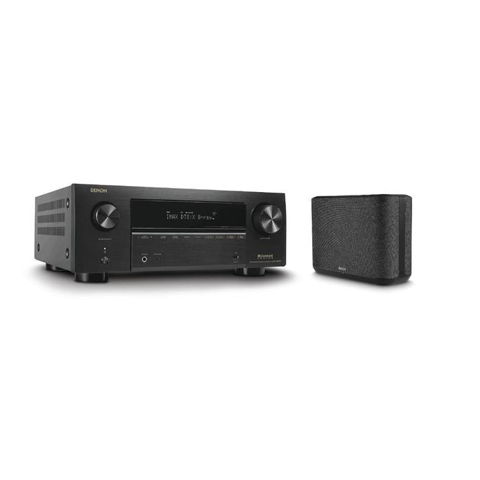 Denon AVRX3800H & HOME250 | 9-channel AV receiver and wireless speaker - Home theater - Auro 3D - 8K - HEOS - Black-SONXPLUS St-Jean