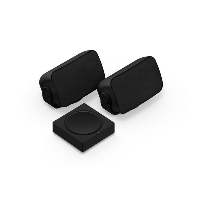 Sonos | Outdoor Set - Amp with 2 Outdoor Speakers by Sonos and Sonance - Black | Sonxplus Saint-Jean-sur-Richelieu