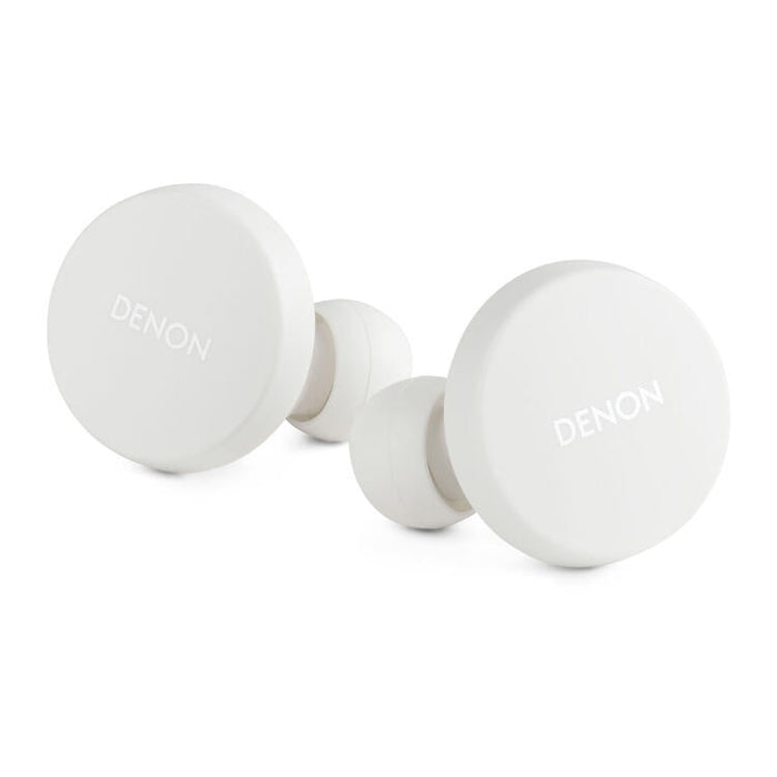 Denon PERL | In-Ear Headphones - Wireless - Bluetooth - Masimo Adaptive Acoustic Technology - White-SONXPLUS St-Jean