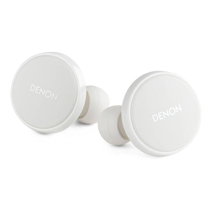 Denon PERL PRO | In-Ear Headphones - Wireless - Bluetooth - Masimo Adaptive Acoustic Technology - White-SONXPLUS St-Jean