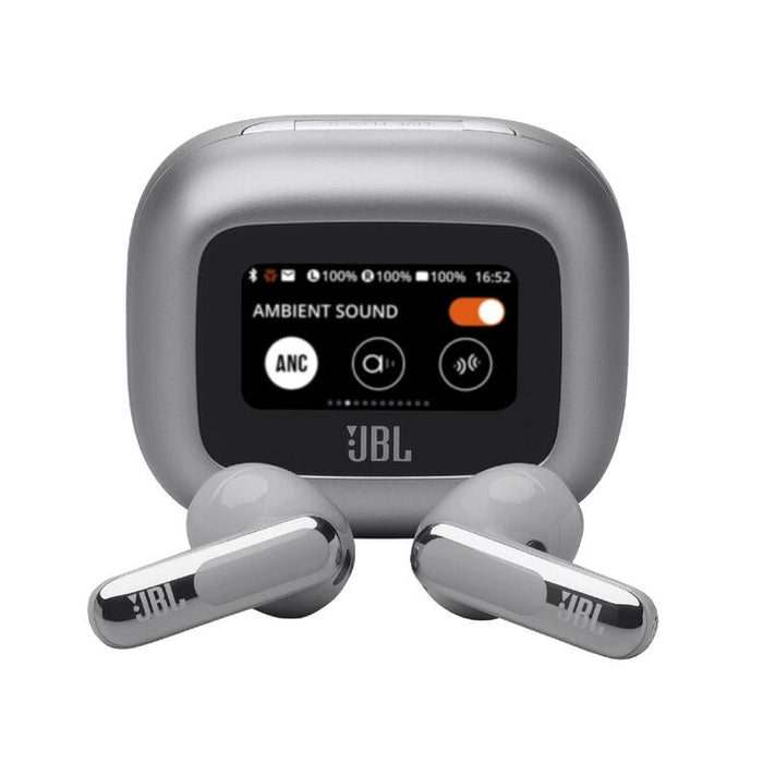 JBL Live Flex 3 | In-ear headphones - Wireless - Noise reduction - 1.45" touch screen - Silver | SONXPLUS St-Jean