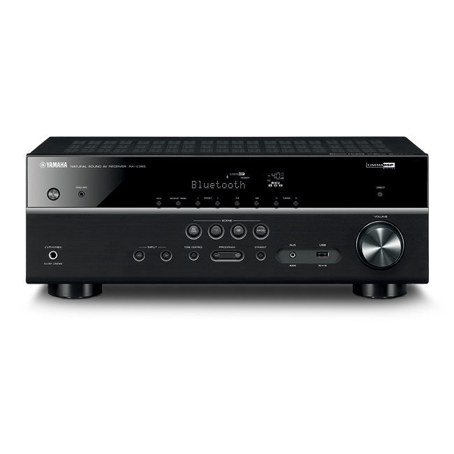 Yamaha RXV385B | 5.1 Channel Home Theater AV Receiver - Bluetooth - 4K - 70W - HDMI - YPAO - Black-SONXPLUS St-Jean
