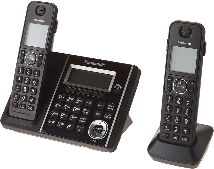 Panasonic KX-TGF342B | Cordless phone - 2 handsets - Answering machine - Black-SONXPLUS St-Jean