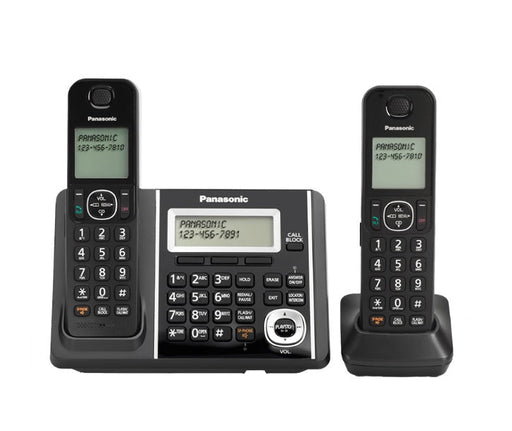 Panasonic KX-TGF342B | Cordless phone - 2 handsets - Answering machine - Black-SONXPLUS St-Jean