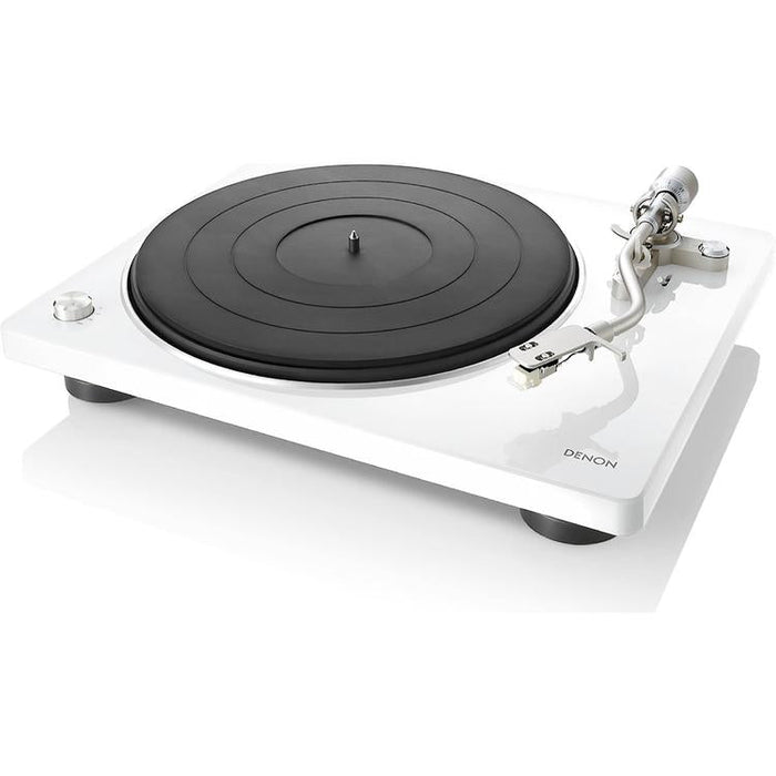 Denon DP-400 | Hi-Fi turntable - Automatic speed sensor - "S" speed arm - White-SONXPLUS St-Jean