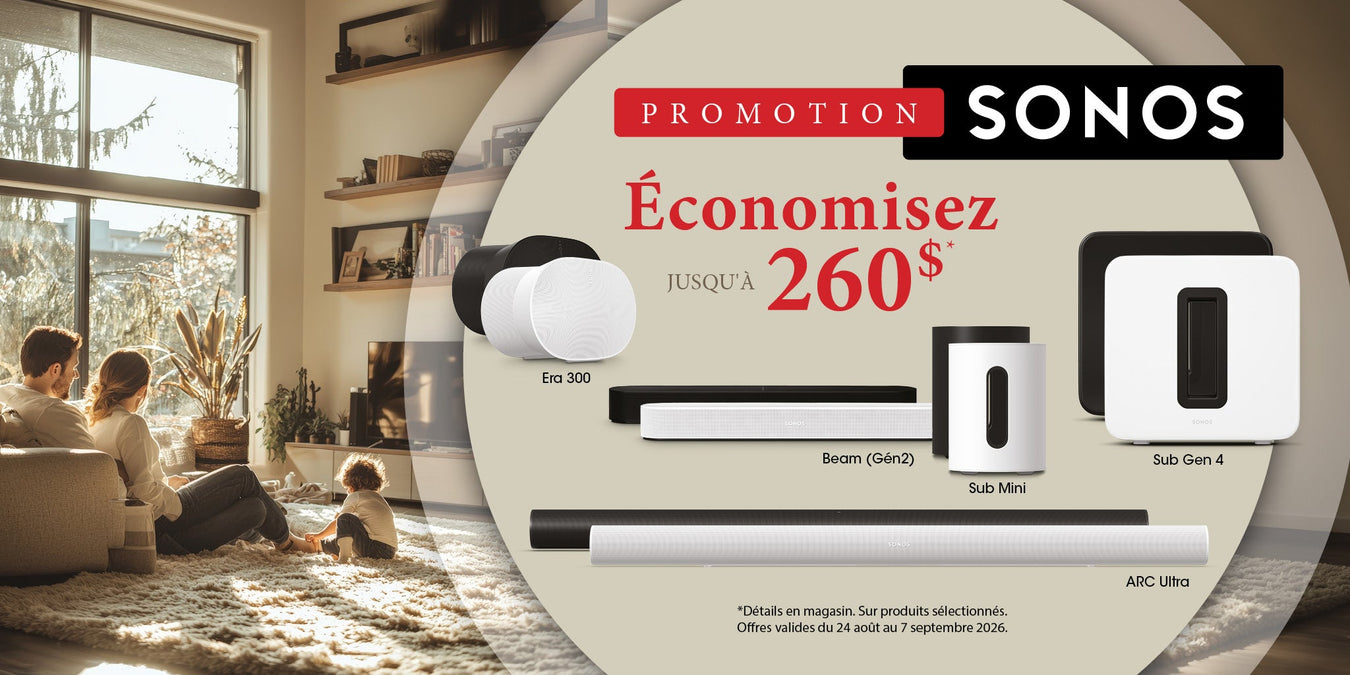 Promotion pour la fête du Travail avec Sonos | SONXPLUS Saint-Jean
