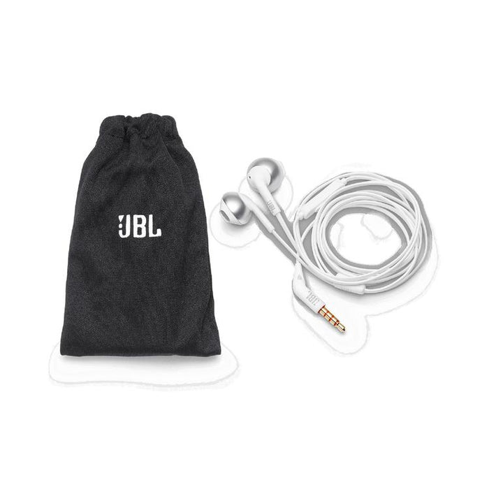 JBL Tune 205 | Écouteurs filaire intra-auriculaires - JBL Pure Bass - Microphone - Chrome-SONXPLUS St-Jean