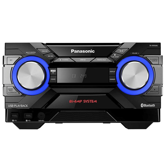 Panasonic SC-AKX640K | Chaîne Stéréo CD - Bluetooth - AIRQUAKE BASS - Bi-Amp - DJ Jukebox - Éclairage LED multicolore-SONXPLUS St-Jean