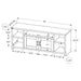 Monarch Specialties I 2742 | Meuble TV - 60" - Imitation bois - Taupe-SONXPLUS St-Jean