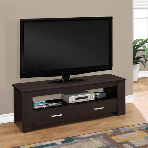 Monarch Specialties I 2600 | Meuble TV - 48" - 2 Tiroirs de rangement - Espresso-SONXPLUS St-Jean