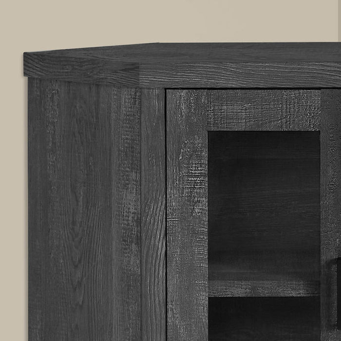 Monarch Specialties I 2716 | Meuble TV - 42" - En coin - Imitation bois - Noir-SONXPLUS St-Jean