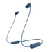 Sony WI-C100 | Écouteurs intra-auriculaires - Sans fil - Bluetooth - Autour du cou - Microphone - IPX4 - Bleu-SONXPLUS St-Jean