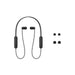 Sony WI-C100 | Écouteurs intra-auriculaires - Sans fil - Bluetooth - Autour du cou - Microphone - IPX4 - Noir-SONXPLUS St-Jean