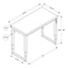 Monarch Specialties I 7675 | Meuble d'ordinateur - 48" - Hauteur ajustable - Style contemporain - Base en métal noir - Imitation bois noyer-SONXPLUS St-Jean