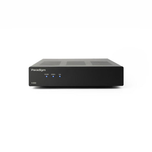 Paradigm X-500 | Amplificateur stéréo - 2 canaux ou monocanal ponté - Jusqu’à 500 watts de puissance - Mince - Noir-SONXPLUS St-Jean