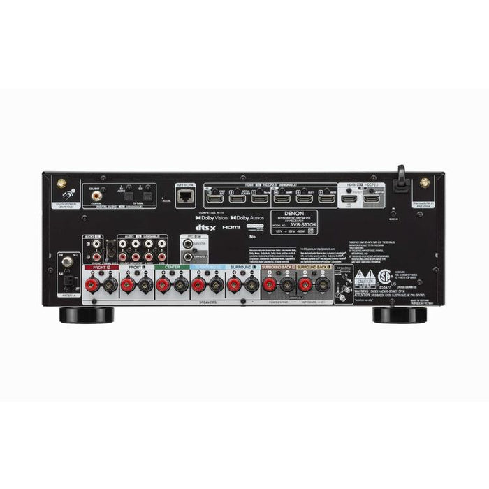 Denon AVRS970H | Récepteur AV - 7.2 canaux d'amplification - Cinéma maison - 8K - HEOS - Noir-SONXPLUS St-Jean