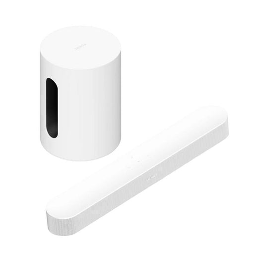 Sonos | Ensemble de divertissement avec Beam (Gén.2) et Mini-Sub - Blanc-SONXPLUS St-Jean