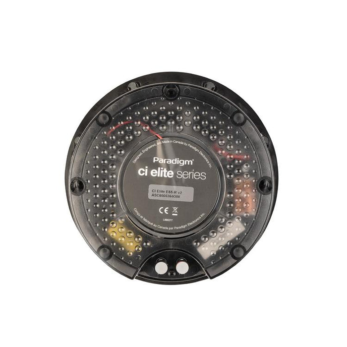 Paradigm CI Elite E65-R V2 | Haut-parleur 6-1/2" encastré - Plafonnier - SHOCK-MOUNT - Noir - Surface blanche prête à peindre - Unité-SONXPLUS St-Jean