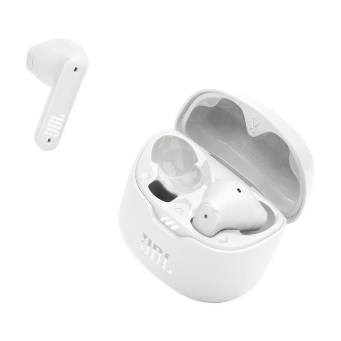 JBL Tune Flex | Écouteurs intra-auriculaires - 100% Sans fil - Bluetooth - Réduction de bruit - Conception Stick-open - IPX4 - Blanc-SONXPLUS St-Jean