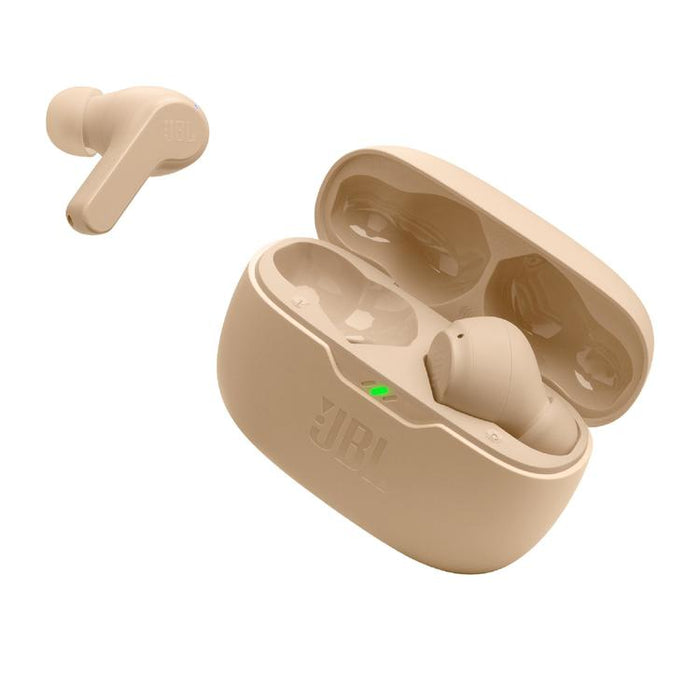 JBL Vibe Beam | Écouteurs intra-auriculaires - Sans fil - Bluetooth - Technologie Smart Ambient - Beige-SONXPLUS St-Jean