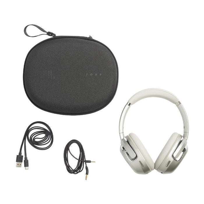 JBL Tour One M2 | Écouteurs circum-auriculaires - Sans fil - Bluetooth - Réduction de Bruit Adaptative - Champagne-SONXPLUS St-Jean