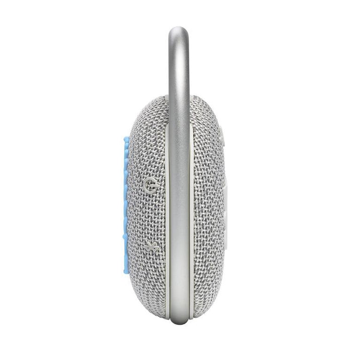 JBL Clip 4 Eco | Haut-parleur - Ultra-portable - Étanche - Bluetooth - Mousqueton intégré - Blanc-SONXPLUS St-Jean