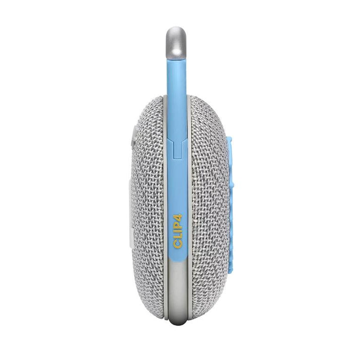 JBL Clip 4 Eco | Haut-parleur - Ultra-portable - Étanche - Bluetooth - Mousqueton intégré - Blanc-SONXPLUS St-Jean