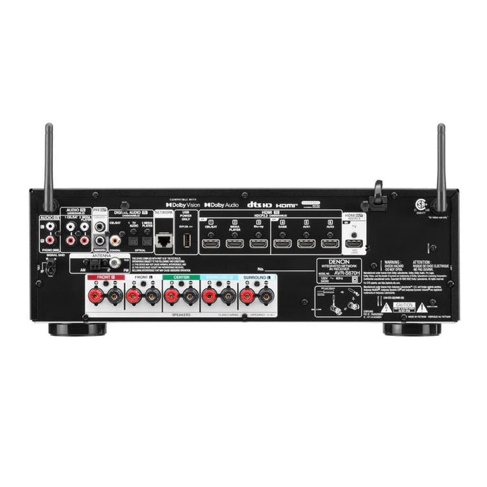 DENON AVRS670H | Récepteur AV cinéma maison 5.2 Canaux - HDMI 8K - Heos intégré - Bluetooth - Wi-Fi - Noir-SONXPLUS St-Jean