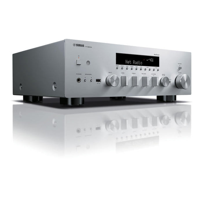 Yamaha R-N600A | Récepteur réseau/stéréo - MusicCast - Bluetooth - Wi-Fi - AirPlay 2 - Argent-SONXPLUS St-Jean