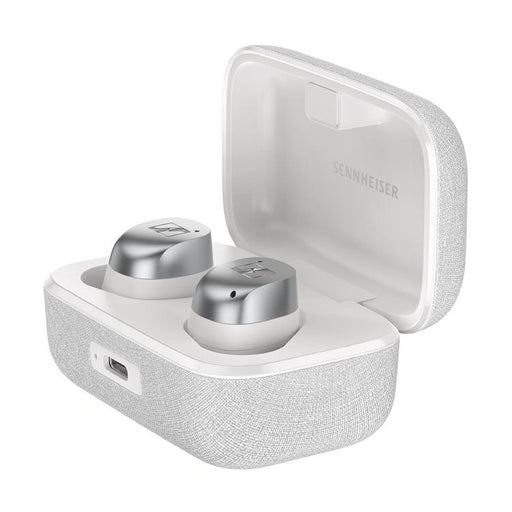 Sennheiser MOMENTUM True Wireless 4 | Écouteurs intra-auriculaires - Sans fil - Réduction adaptative du bruit - Blanc/Argent-SONXPLUS St-Jean