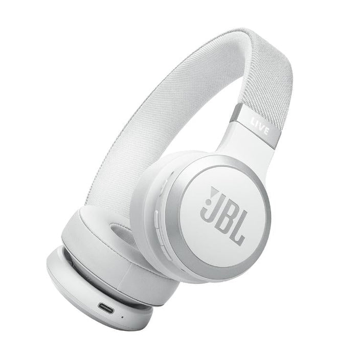 JBL Live 670NC | Écouteurs circum-auriculaires - Sans fil - Bluetooth - Blanc-SONXPLUS St-Jean