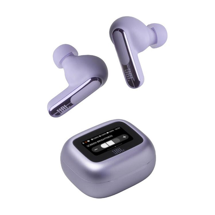 JBL Live Beam 3 | Écouteurs intra-auriculaires - Écran tactile LED 1,45" - Mauve-SONXPLUS St-Jean