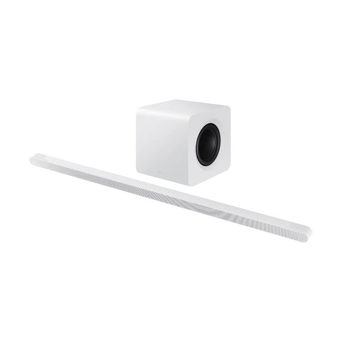Samsung HW-S801D | Barre de son ultra slim - 3.1.2 canaux - Caisson de graves sans fil - 330W - Dolby Atmos - Bluetooth - Blanc-SONXPLUS St-Jean