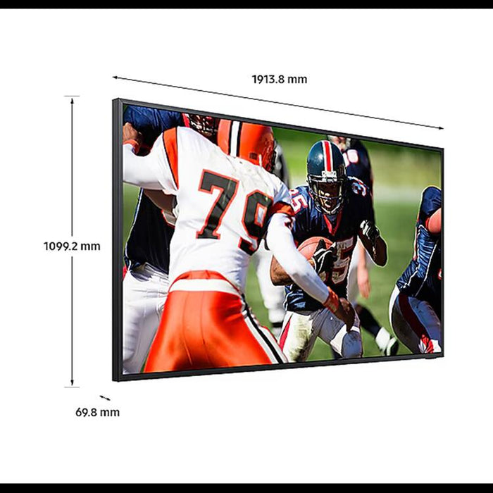 Samsung QN85LST9CAFXZC | Téléviseur extérieur QLED 85" The Terrace - Protection solaire directe - Résistant aux intempéries - 4K Ultra HD-SONXPLUS St-Jean
