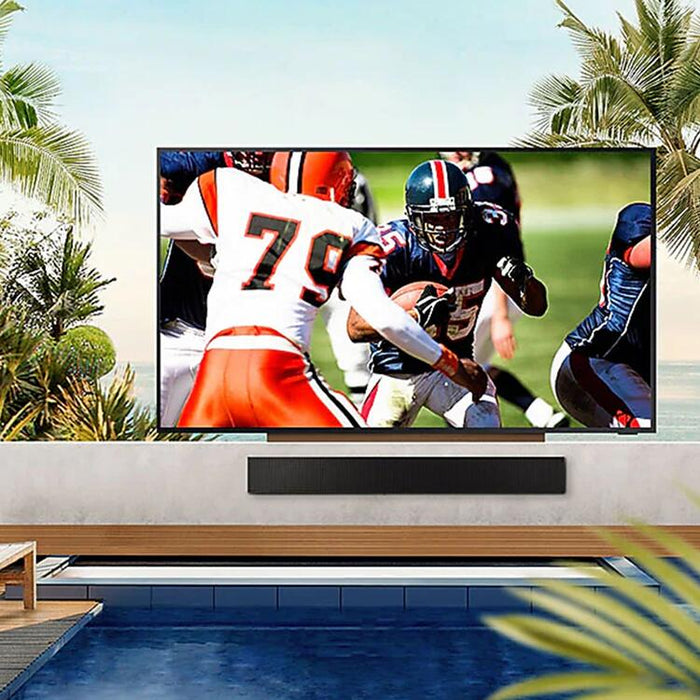 Samsung QN85LST9CAFXZC | Téléviseur extérieur QLED 85" The Terrace - Protection solaire directe - Résistant aux intempéries - 4K Ultra HD-SONXPLUS St-Jean