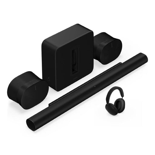 Sonos | Ensemble de divertissement personnel haut de gamme avec Arc Ultra - 9.1.4 Canaux + Ace + Sub 4 + 2 Era 100 - Noir-SONXPLUS St-Jean