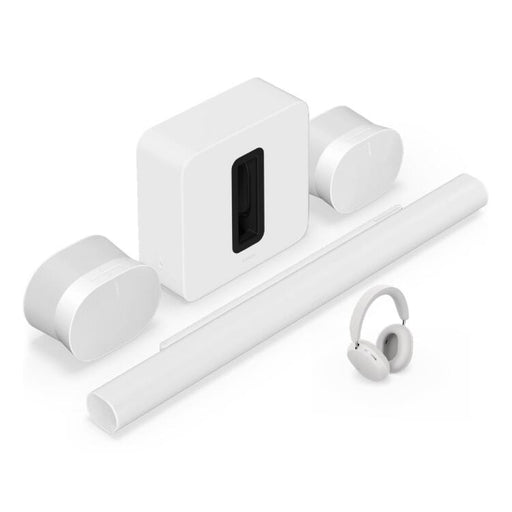 Sonos | Ensemble de divertissement personnel haut de gamme avec Arc Ultra - 9.1.4 Canaux + Ace + Sub 4 + 2 Era 100 - Blanc-SONXPLUS St-Jean