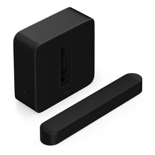 Sonos | Ensemble de divertissement haut de gamme avec Beam + Sub 4 - Sans fil - Wi-Fi - Noir-SONXPLUS St-Jean