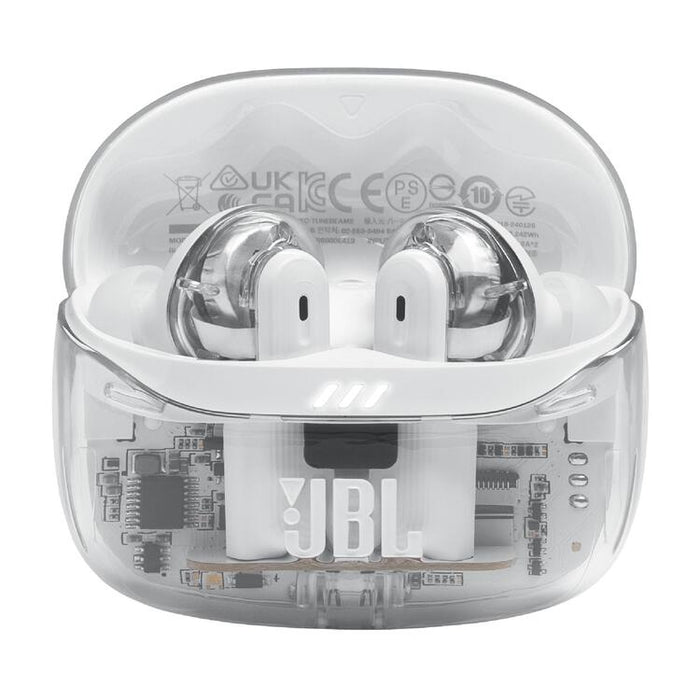 JBL Tune Beam 2 | Écouteurs intra-auriculaires - 100% Sans fil - Bluetooth - Smart Ambient - 6 Microphones - Blanc Fantôme | SONXPLUS St-Jean