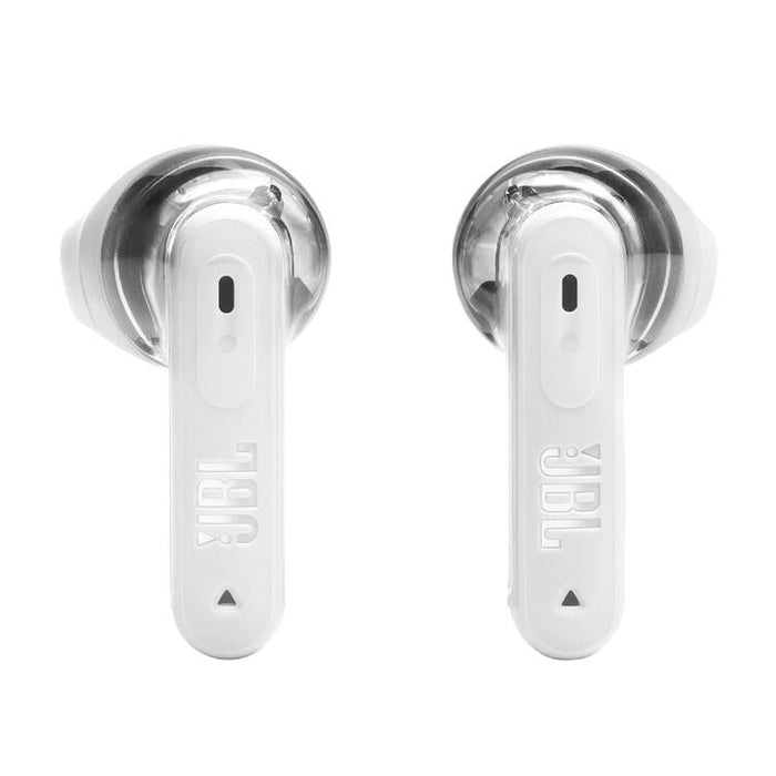 JBL Tune Flex 2 | Écouteurs intra-auriculaires - 100% Sans fil - Bluetooth - Réduction de bruit - 6 Microphones - IP54 - Blanc Fantôme | SONXPLUS St-Jean