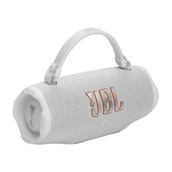 JBL Charge 6 | Haut-Parleur Portatif Bluetooth - Étanche - Auracast - 28 Heures d'autonomie - Blanc | SONXPLUS St-Jean