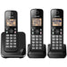 Panasonic KX-TGC383B | Téléphone sans fil - 3 combinés - Noir-SONXPLUS St-Jean