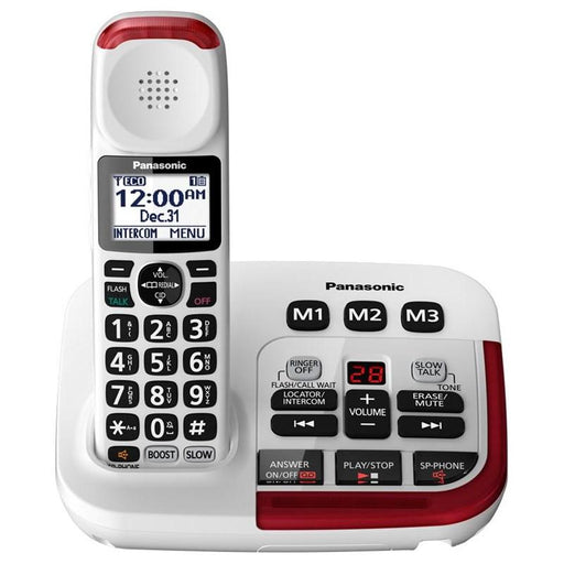 Panasonic KX-TGM470W | Téléphone sans fil - 1 combiné - Répondeur - Amplifié 2X - Blanc-SONXPLUS St-Jean